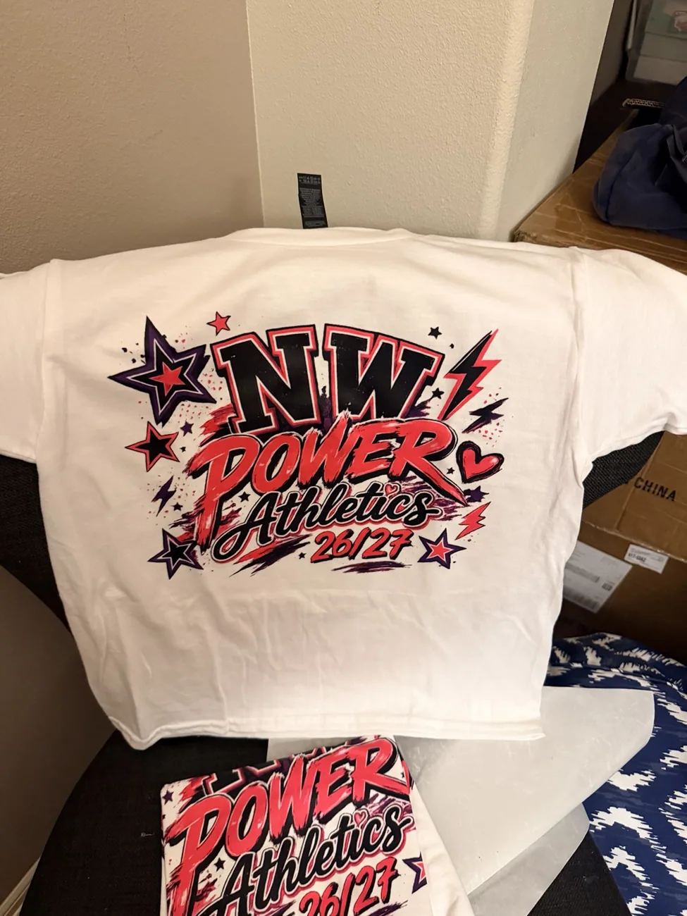 NW Power custom team apparel produced by NW Merch Studio
